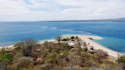 Beautiful Island and Blue Sea