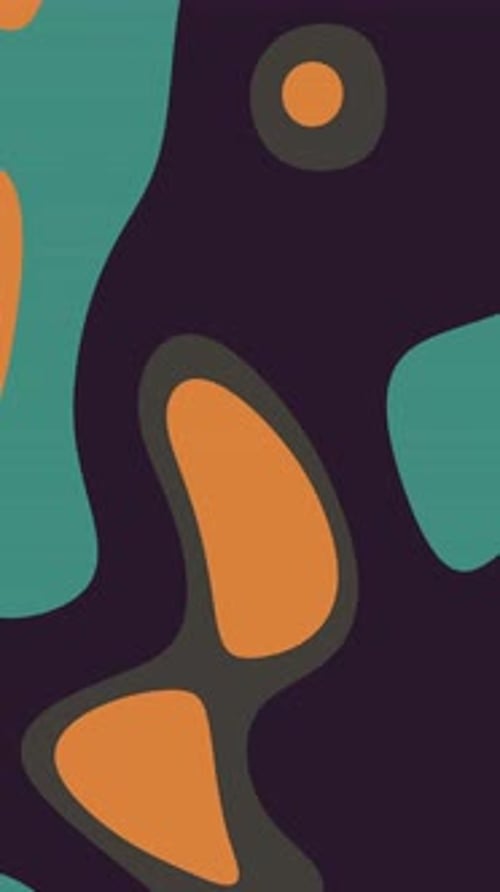 Abstract Fluid Morphing Shapes Seamless Loop Background