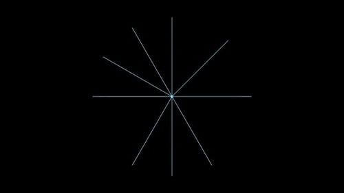 Schnittstellensammlung: Den Anfang eines Radars über parallele Linien in der Mitte auf einer dunklen Rückseite einschleifen