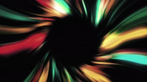 Colorful Abstract Light Streaks Swirling Vortex Background