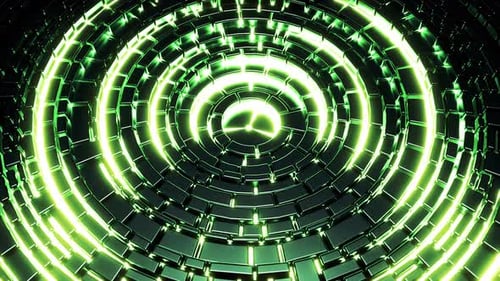 Green illuminated background