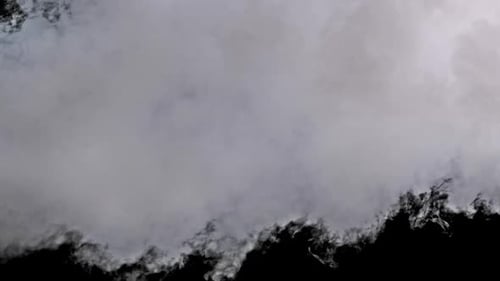 Jet Stream of Smoke or Vapor with Alpha Channel in Slow Motion