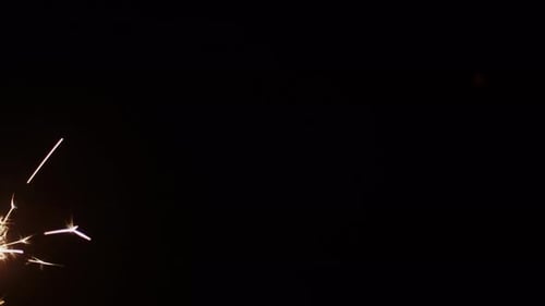 Sparkling Festive Lights on a Black Background