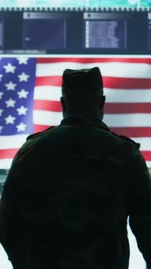 Vertical Video US Army Official Working on Ensuring Servers Protection and State Secrets