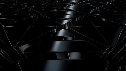 Dark Geometric Pattern Pulsating Motion Background Loop