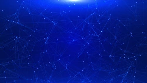 Blue Plexus Futuristic Technology Background Loop