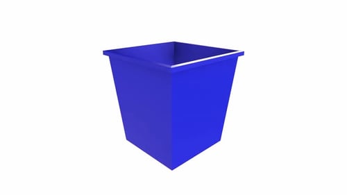 Blue Square Container