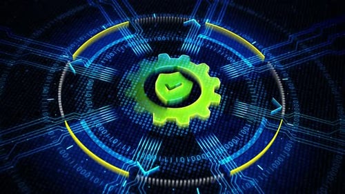 Futuristic Technology Data Algorithm Security Setting