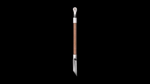 Rotating 3D Shovel Tool Animation