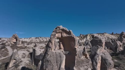 Caves In The Valley Of Cappadocia, Turkey