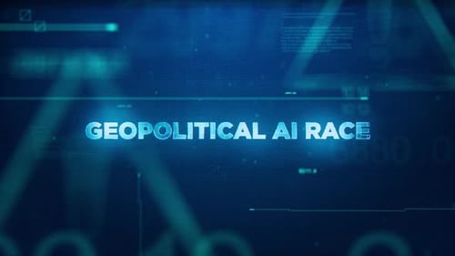 Futuristic Glitch Digital Text Title Reveal