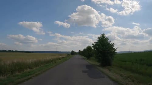 Driving Straight on a Country Road