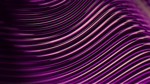 Glowing Metal Wave Background | 4K