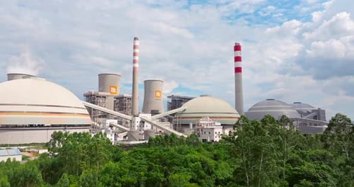 cooling tower of the thermal energy plant 00131
