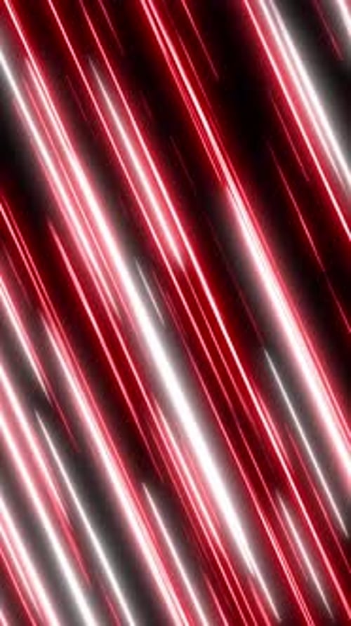 Neon Red and White Diagonal Speed Lines Motion Background