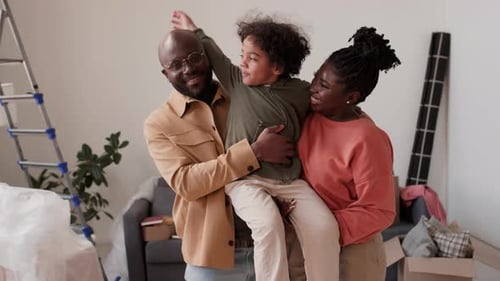 Loving Family Celebrates New Home Together