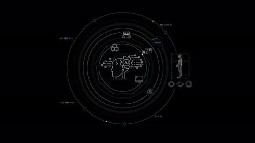 Infographic Animation About the Use of Artificial Intelligence