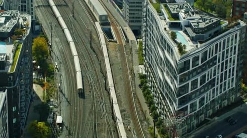Cinematic And Beautiful View Of Washington DC Cityscape, USA