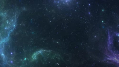 Green Space With Tiny Stars Moving