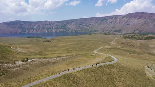 Nemrut crater lake.