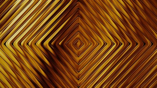 Shimmering Golden Geometric Tunnel Motion Background