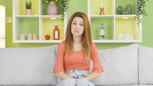 Woman Sitting Inside Giving Feedback