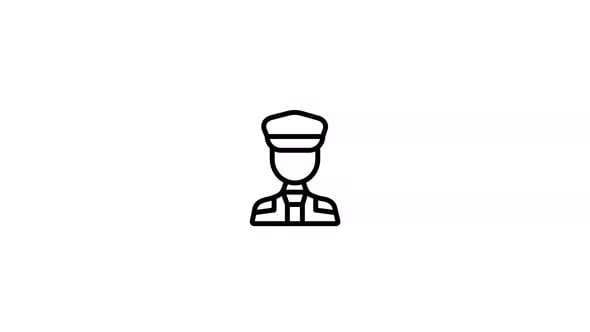 Commander Animated Icon With Alpha Channel, Elements Motion Graphics ft ...