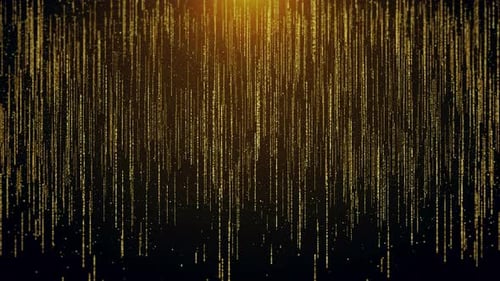 Golden Sparkling and Luxury Particles Raising Shining Golden Floor Particle Stars Dust Background