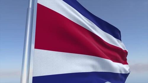 Realistic Waving Flag Animation with Seamless Loop