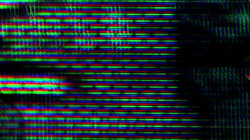 Digital Glitch Static Noise Transition Overlay