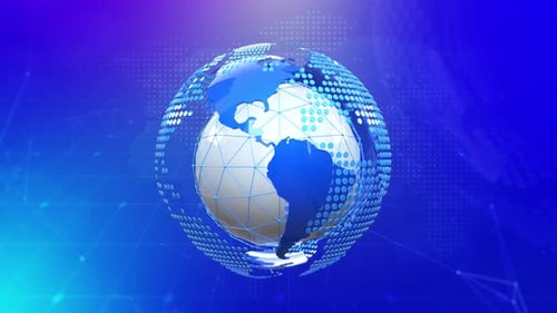 Hintergrund der Rundfunknachrichten Blue Loop