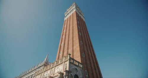 Campanile of St Mark's Cathedral in Venice Venice Italy