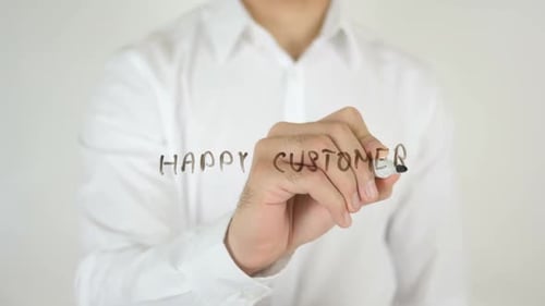Happy Customers, Written on Glass
