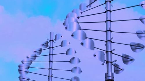 Antennes paraboliques sur une tour