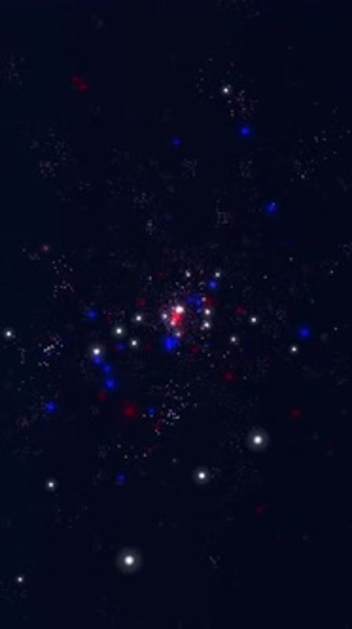 Abstract Patriotic Sparkling Particle Celebration Background