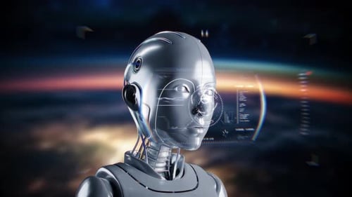 Technologie du futur des robots humanoïdes IA