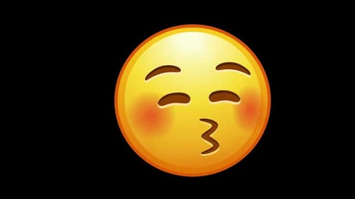 Animated Kissing Emoji Loop
