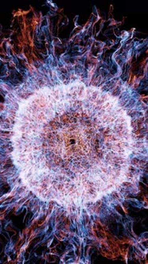 Abstract Energy Field Pulsating Background Animation