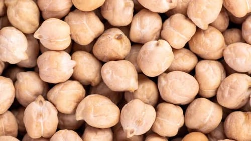 Video Background of Chickpeas Background Healthy Vegan Food Concept Top View Banner with Chickpeas