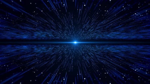 3D Abstract Particles Flow Digital Cyberspace Digital Connection Background Particle Wave Lights