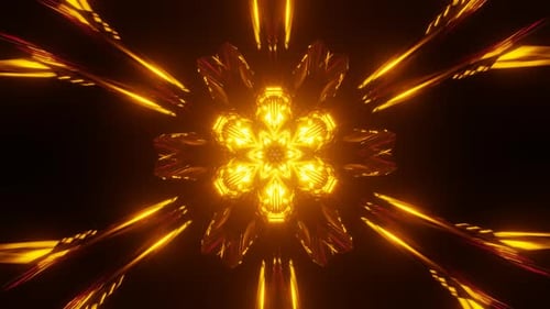 A Vibrant Seamless VJ Loop with Rhythmic Neon Disco Lights