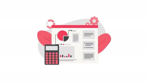 Animated Financial Data Analysis with Calculator