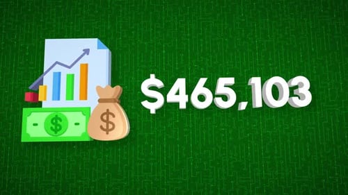 Money Sales Counter Profit Animation