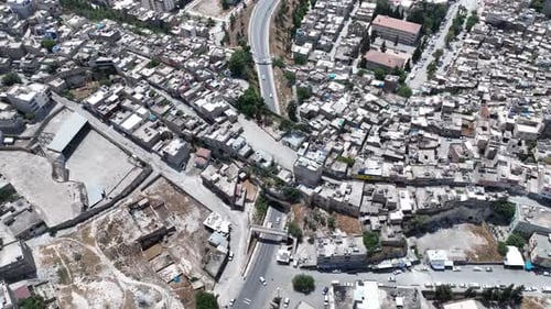 Sanliurfa, Birecik City Aerial View