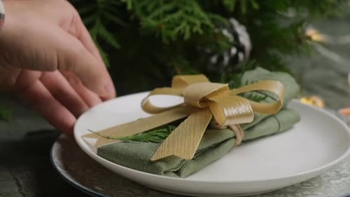 Christmas Dinner Festive Table Set