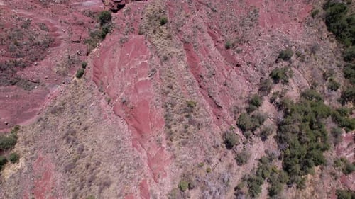 Top view of the Cians Gorge in Mercantour natural park in France