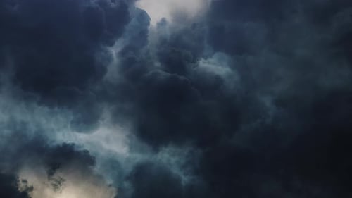 Dramatic Storm Clouds Rolling Overhead