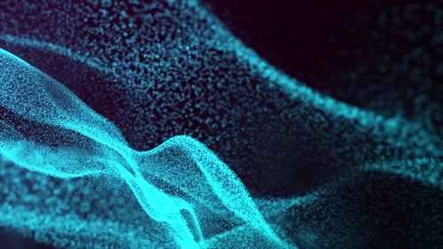 Sphere Dots Cyan Loop
