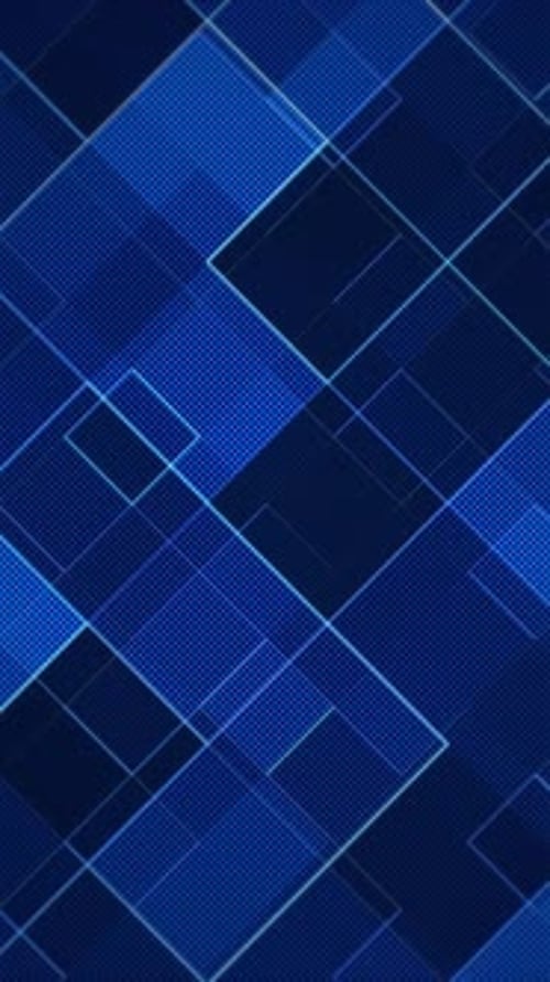 Abstract Blue Geometric Patterns Dynamic Looping Background