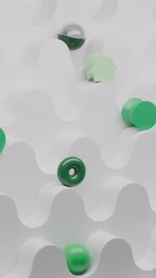 Geometric Path Colorful Shapes 3d Loop